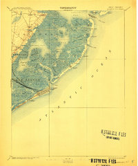 Atlantic City 1894 topographic map thumbnail