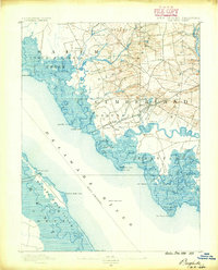Bay Side 1890 topographic map thumbnail