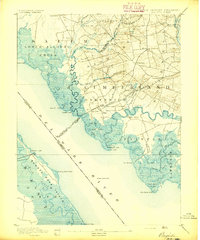 Bay Side 1894 topographic map thumbnail