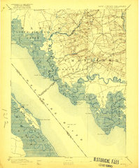 Bay Side 1894 topographic map thumbnail