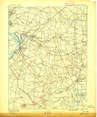 Bordentown 1888 topographic map thumbnail