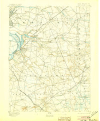 Bordentown 1893 topographic map thumbnail
