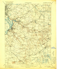Bordentown 1906 topographic map thumbnail