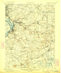 Bordentown 1906 topographic map thumbnail