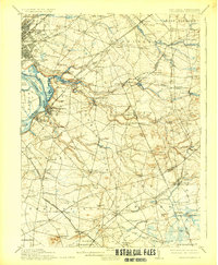 Bordentown 1906 topographic map thumbnail