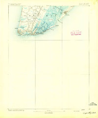 Cape May 1893 topographic map thumbnail
