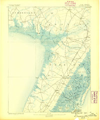 Dennisville 1888 topographic map thumbnail