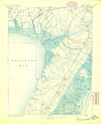 Dennisville 1894 topographic map thumbnail