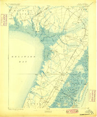 Dennisville 1894 topographic map thumbnail