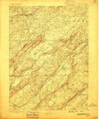 Hackettstown 1888 topographic map thumbnail