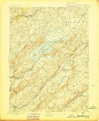 Hackettstown 1894 topographic map thumbnail