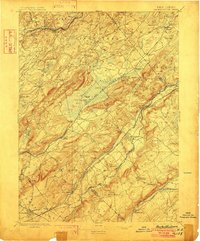 Hackettstown 1898 topographic map preview