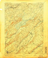 Hackettstown 1905 topographic map preview
