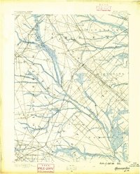 Hammonton 1890 topographic map thumbnail