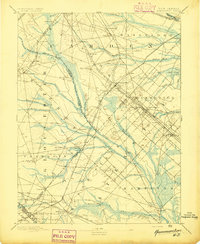 Hammonton 1894 topographic map thumbnail