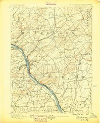 Lambertville 1890 topographic map preview