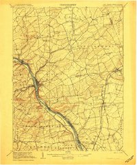 Lambertville 1906 topographic map thumbnail
