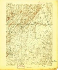 Morristown 1888 topographic map thumbnail