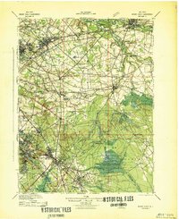 Mount Holly 1942 topographic map thumbnail