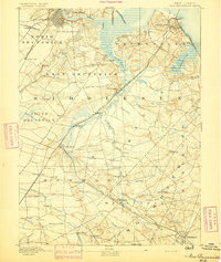 New Brunswick 1893 topographic map thumbnail