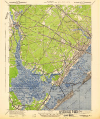 Pleasantville 1942 topographic map thumbnail