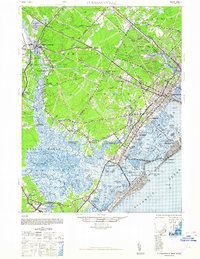 Pleasantville 1948 topographic map thumbnail