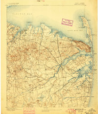 Sandy Hook 1893 topographic map thumbnail