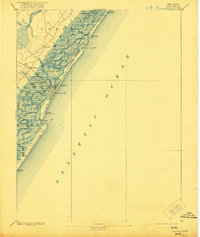 Sea Isle 1894 topographic map thumbnail