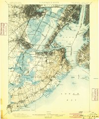 Staten Island topographic map thumbnail