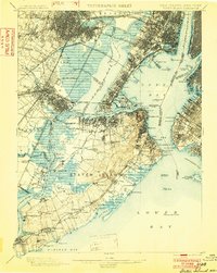 Staten Island 1900 topographic map thumbnail