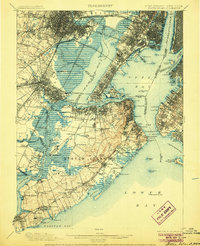 Staten Island 1900 topographic map thumbnail