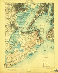 Staten Island 1900 topographic map thumbnail