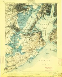 Staten Island 1900 topographic map thumbnail