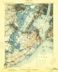 Staten Island 1900 topographic map thumbnail