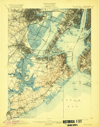 Staten Island 1900 topographic map thumbnail