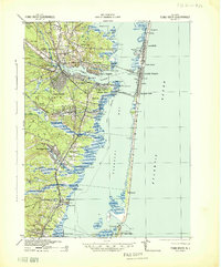 Toms River 1941 topographic map thumbnail