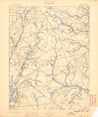 Tuckahoe 1890 topographic map thumbnail