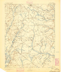 Tuckahoe 1893 topographic map thumbnail