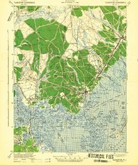 Tuckerton 1942 topographic map thumbnail