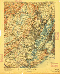Passaic 1905 topographic map thumbnail