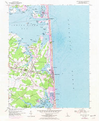 Bethany Beach 1954 topographic map thumbnail