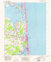 Bethany Beach 1954 topographic map thumbnail