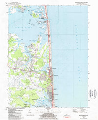 Bethany Beach 1984 topographic map thumbnail