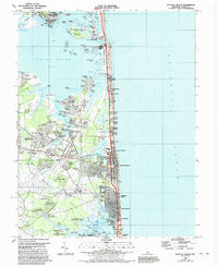 Bethany Beach 1984 topographic map thumbnail