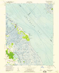Bombay Hook 1956 topographic map thumbnail