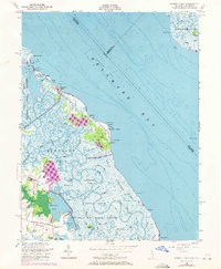 Bombay Hook 1956 topographic map preview