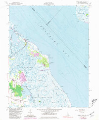 Bombay Hook 1956 topographic map thumbnail