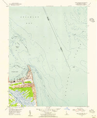 Cape Henlopen 1954 topographic map thumbnail