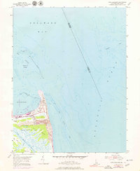 Cape Henlopen 1954 topographic map thumbnail