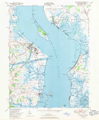 Delaware City 1948 topographic map thumbnail